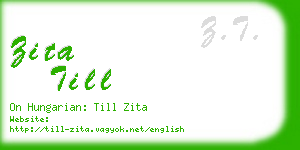 zita till business card